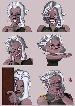 Set of emotes for dicord of a FFXIV WoL